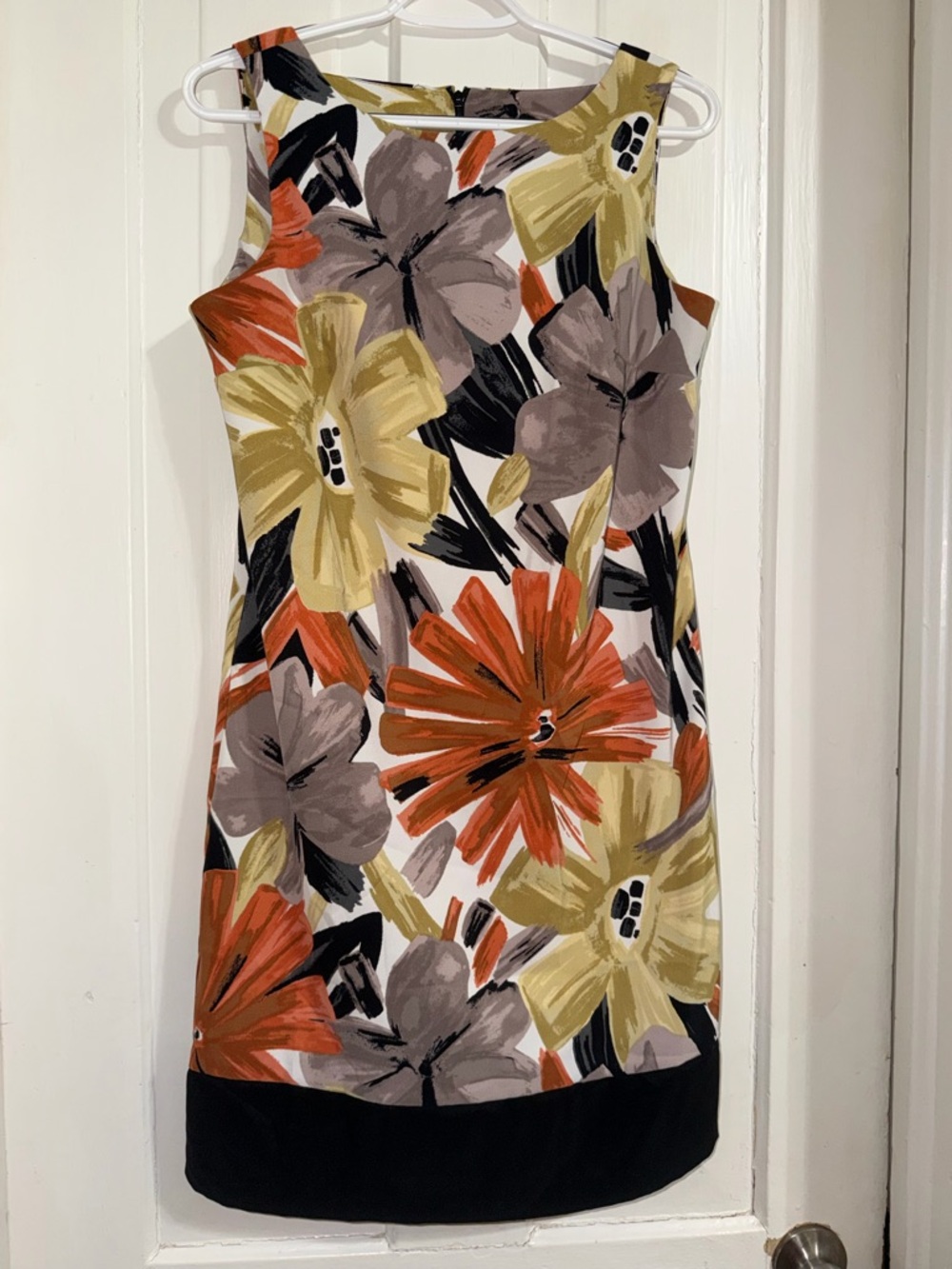 Women's size 10 dress dressbarn Floral Sleeveless Mini Dress wedding work formal